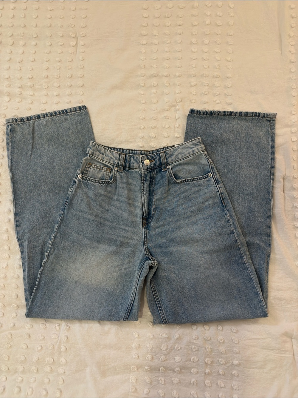 H&M Blue Wide Leg Jeans